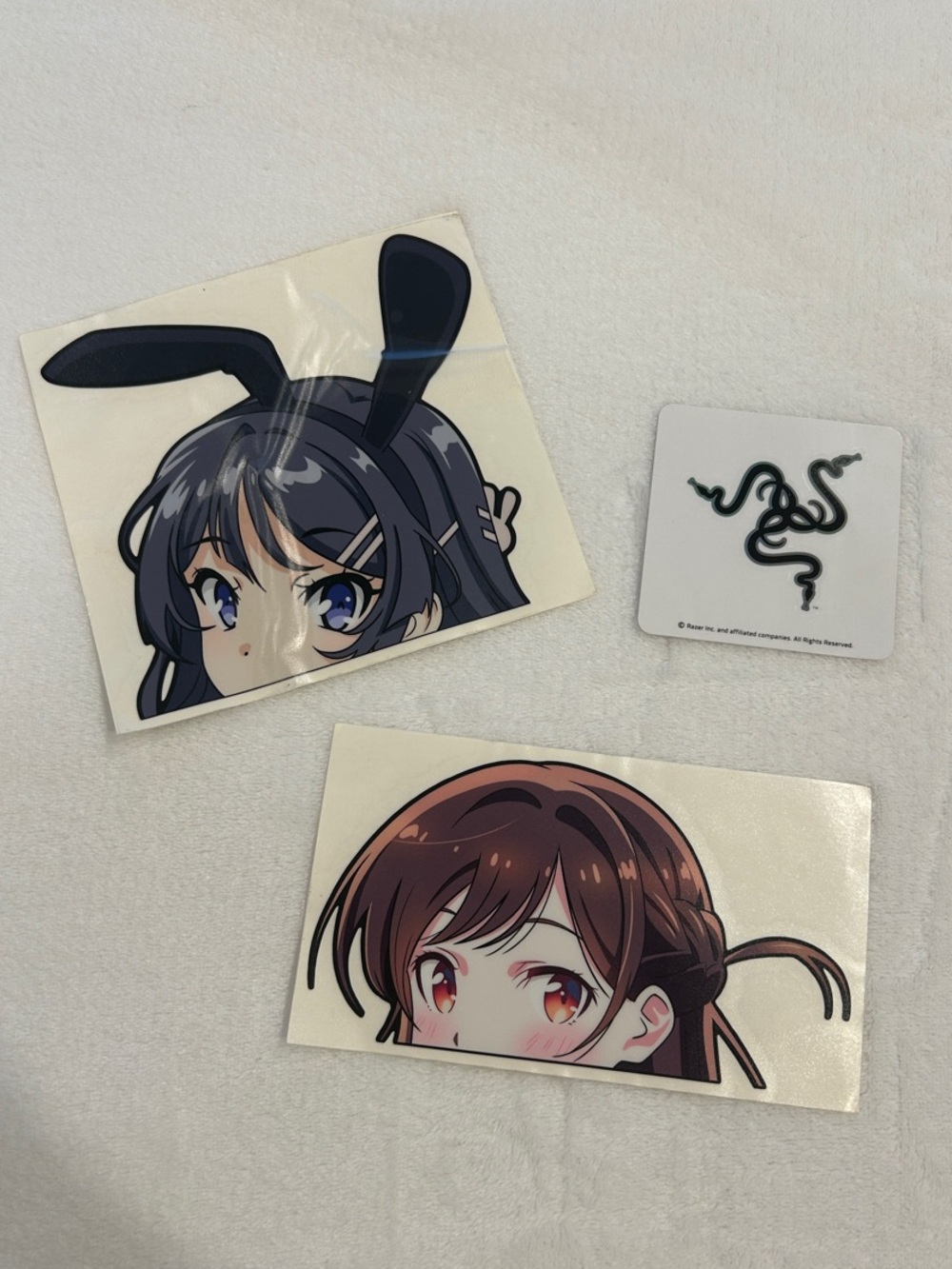 Anime Girl Vinyl Decal Set